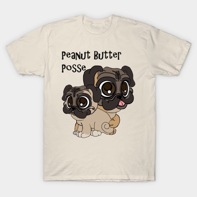 ChibiPugs T-Shirt by hitnmyth